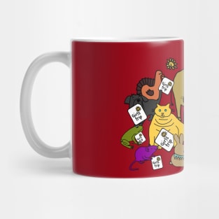 Cute Animals Go on Girls Trip Mug